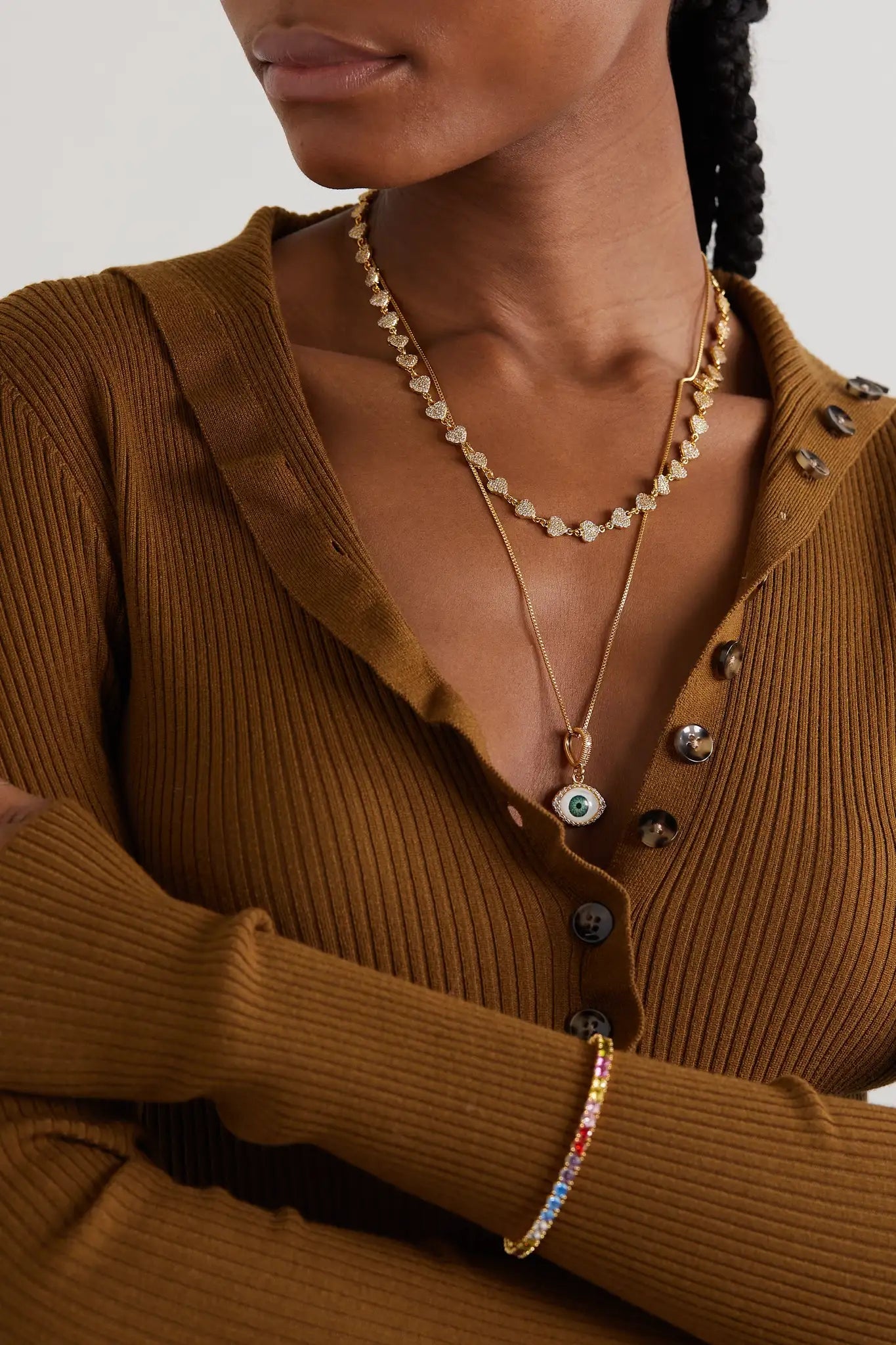 Crystal Haze Habibti Chain - side view