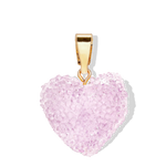 Crystal Haze Jelly Heart Charm Classic Connector in Tutti Frutti and Gold Plate