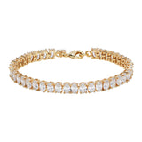 Crystal Haze Oval Cut Bracelet in Gold