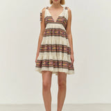 Devotion Aroma Dress in Pink and Green