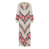 Devotion Beloved Dress in Navy and Red
