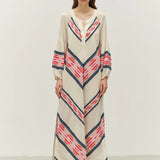 Devotion Beloved Dress in Navy and Red