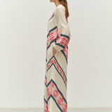 Devotion Beloved Dress in Navy and Red