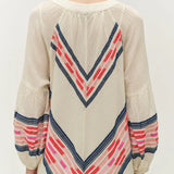Devotion Beloved Dress in Navy and Red