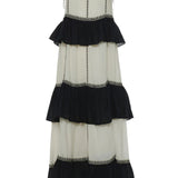 Devotion Kleio Dress in Black and Off White