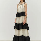Devotion Kleio Dress in Black and Off White