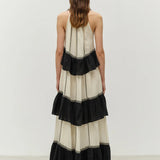 Devotion Kleio Dress in Black and Off White