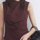 Friends With Frank The Dylan Top in Plum Chocolate