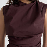 Friends With Frank The Dylan Top in Plum Chocolate