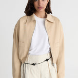 Friends With Frank The Ebony Jacket in Biscuit