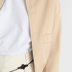 Friends With Frank The Ebony Jacket in Biscuit - close up