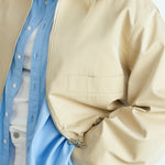 Friends With Frank The Ebony Jacket in Biscuit - close up