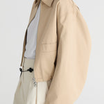 Friends With Frank The Ebony Jacket in Biscuit - close up