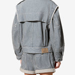 Isabel Marant Edany Jacket in Blue And White - outfit inspiration