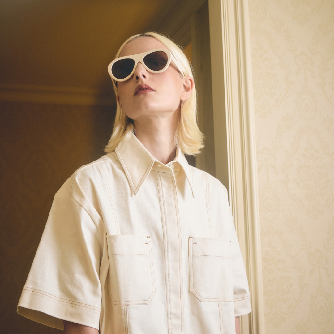 Edera Eyewear Avena in Butter - outfit inspiration