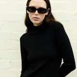 Edera Eyewear Margaux in Black - side view