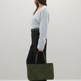 A Emery Ellis Bag in Forest Suede