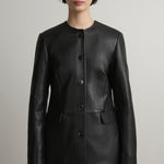 A Emery Esme Leather Jacket in Black - styled look