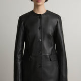 A Emery Esme Leather Jacket in Black - styled look