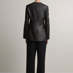 A Emery Esme Leather Jacket in Black - detail view