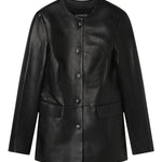 A Emery Esme Leather Jacket in Black