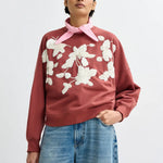 Essentiel Antwerp Jaga Sweatshirt in Etruscan Red