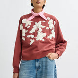 Essentiel Antwerp Jaga Sweatshirt in Etruscan Red