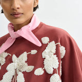 Essentiel Antwerp Jaga Sweatshirt in Etruscan Red