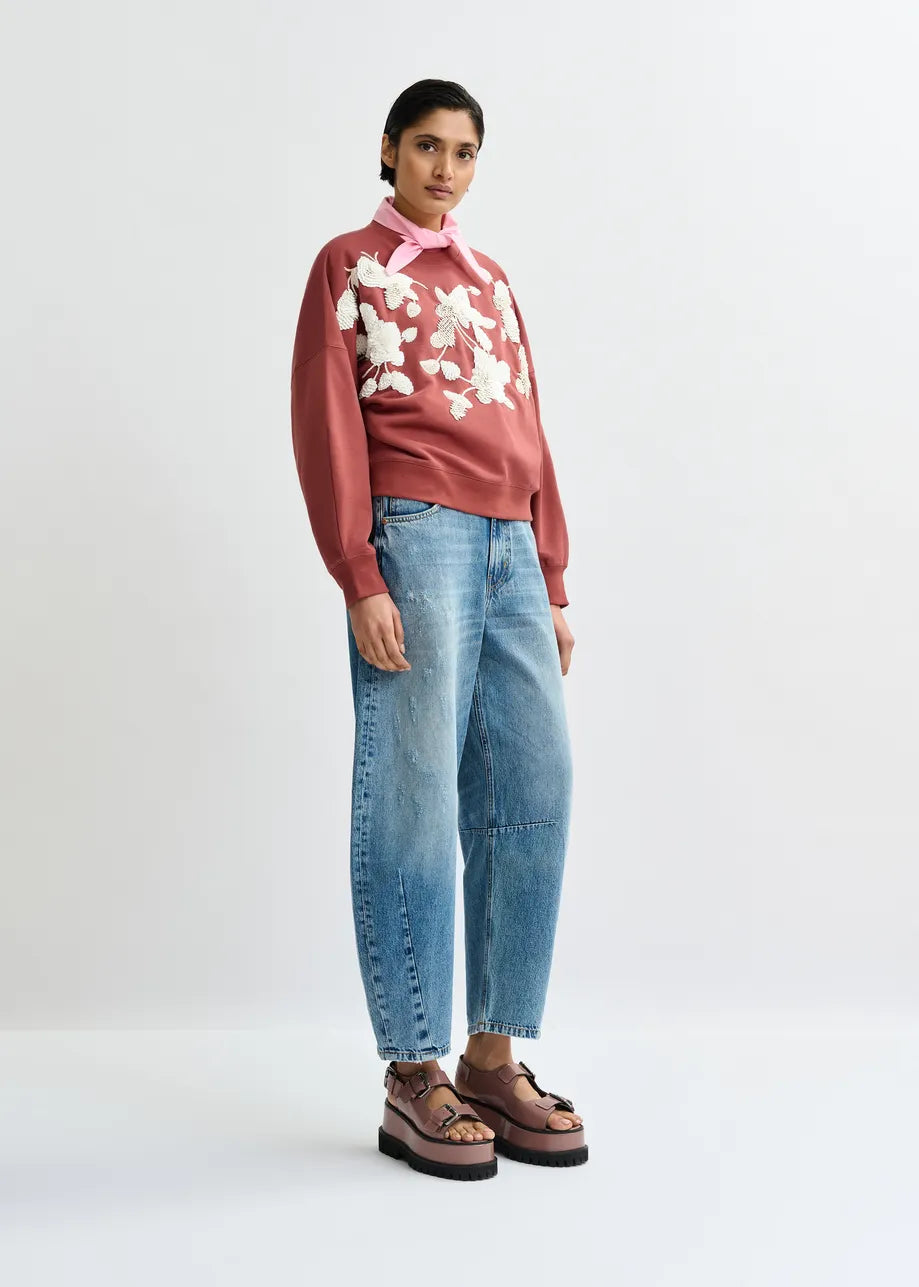 Essentiel Antwerp Jaga Sweatshirt in Etruscan Red