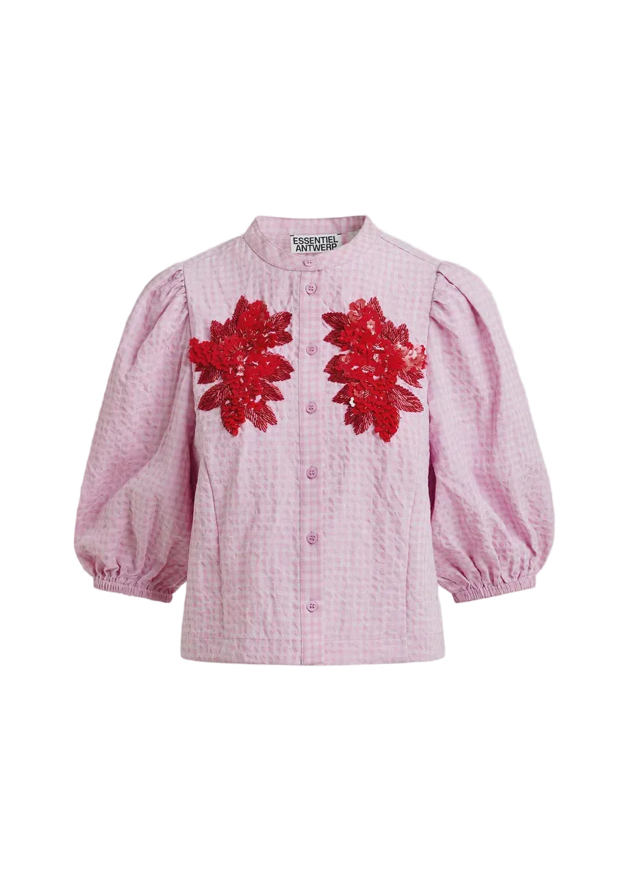 Essentiel Antwerp Jaiden Shirt in Bright Mauve