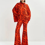 Essentiel Antwerp Jodie Pant in Orange Brulee