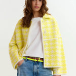 Essentiel Antwerp Joking Cardigan in Lemon Squeeze