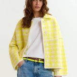 Essentiel Antwerp Joking Cardigan in Lemon Squeeze