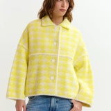 Essentiel Antwerp Joking Cardigan in Lemon Squeeze