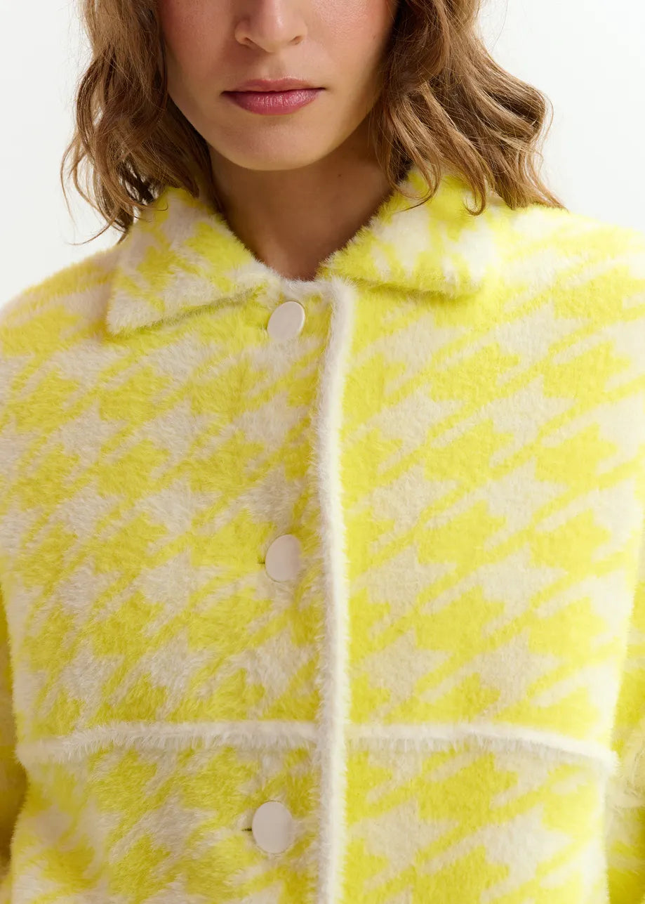 Essentiel Antwerp Joking Cardigan in Lemon Squeeze
