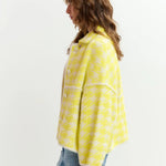Essentiel Antwerp Joking Cardigan in Lemon Squeeze