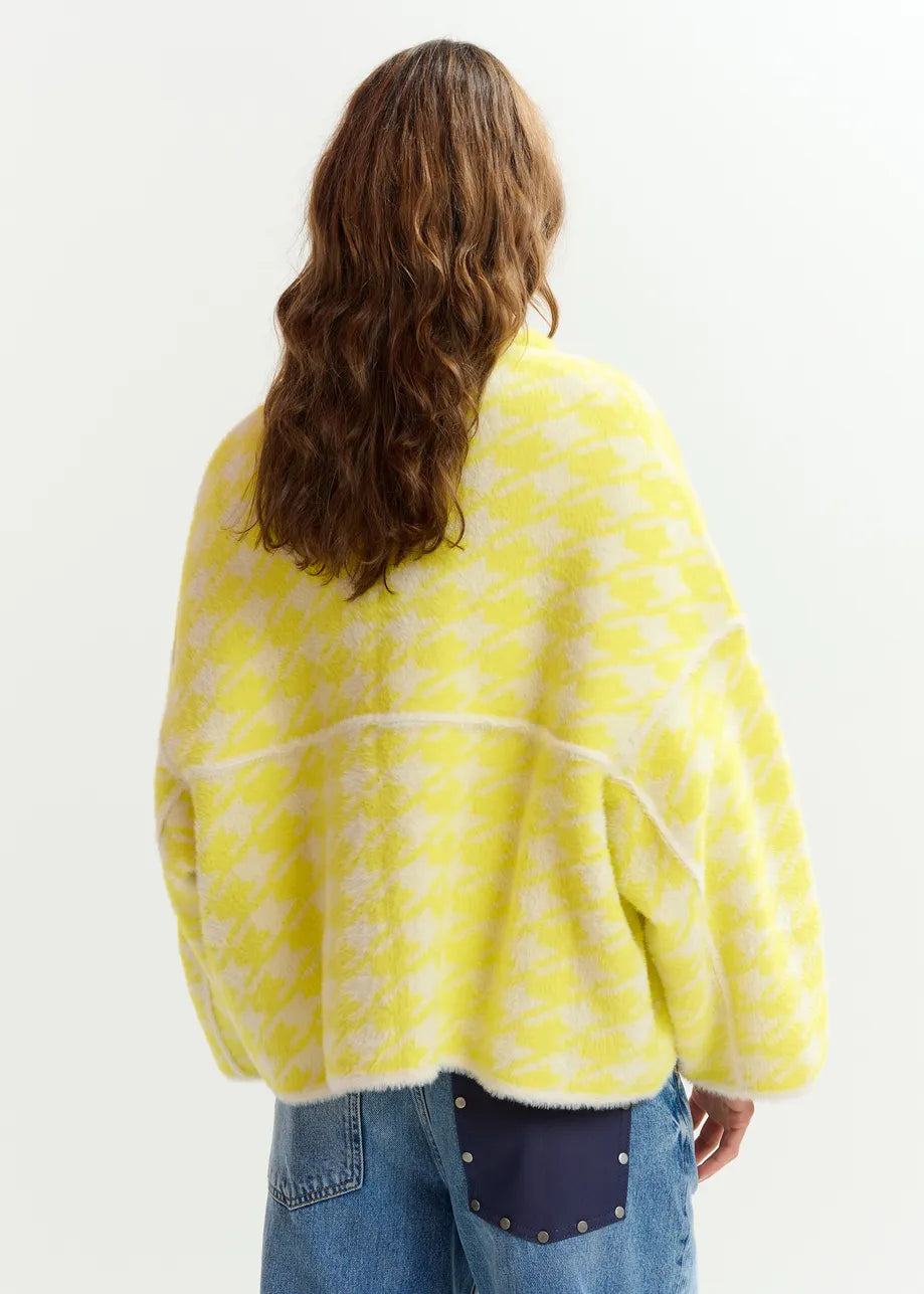 Essentiel Antwerp Joking Cardigan in Lemon Squeeze