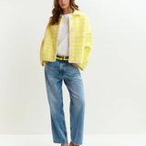 Essentiel Antwerp Joking Cardigan in Lemon Squeeze
