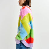 Essentiel Antwerp Jolor Striped Pullover in Orange Brulee
