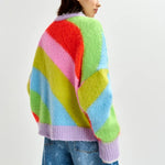 Essentiel Antwerp Jolor Striped Pullover in Orange Brulee
