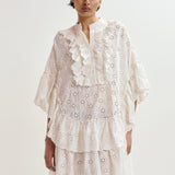 Essentiel Antwerp Jimminy Embroidered Dress in White
