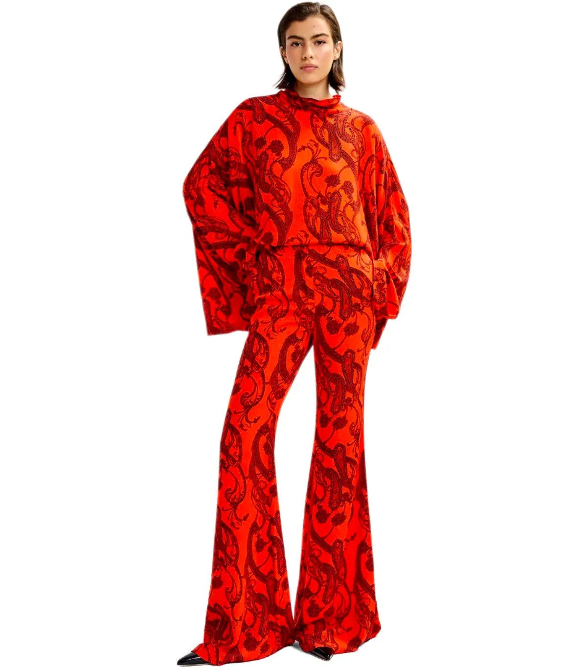 Essentiel Antwerp Joyetta Top in Orange Brulee