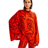 Essentiel Antwerp Joyetta Top in Orange Brulee