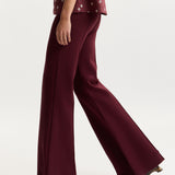 Essentiel Antwerp Klever Knitted Pant in Deep Wine