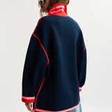 Essentiel Antwerp Kokorico Knitted Cardigan in Navy