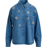 Essentiel Antwerp Konnection Rhinestone Shirt in Aquamarine