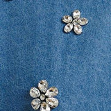 Essentiel Antwerp Konnection Rhinestone Shirt in Aquamarine