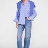 Anine Bing Essie Shirt in Blue Stripe