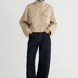 Friends With Frank The Esther Cropped Trench in Walnut