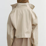 Friends With Frank The Esther Cropped Trench in Walnut